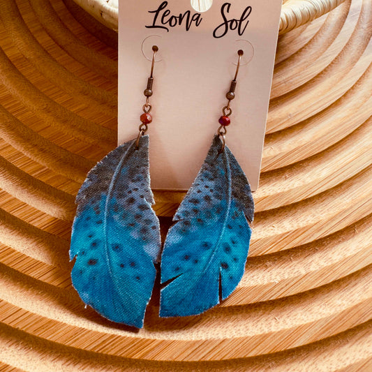 Blue Speckle Feather