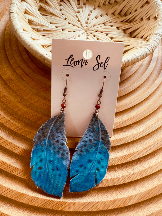 Blue Speckle Feather